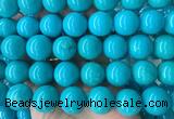 LSBS269 15 inches 20mm round blue howlite turquoise gemstone beads wholesale