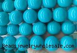 LSBS271 15 inches 25mm round blue howlite turquoise gemstone beads wholesale