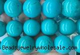 LSBS272 15 inches 30mm round blue howlite turquoise gemstone beads wholesale