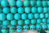 LSBS275 15 inches 18mm round green howlite turquoise gemstone beads wholesale