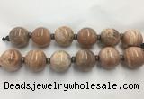 LSBS327 7.5 inches 30mm round moonstone gemstone beads wholesale LSBS327 7.5 inches 30mm round moonstone gemstone beads wholesale