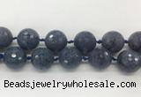 LSBS335 15 inches 25mm faceted round Dumortierite gemstone beads wholesale LSBS335 15 inches 25mm faceted round Dumortierite gemstone beads wholesale