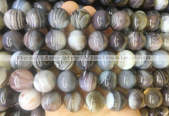 LSBS34 15 inches 16mm round botswana agate gemstone beads wholesale