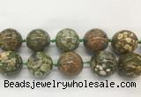 LSBS340 15 inches 30mm round Peacock gemstone beads wholesale