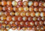 LSBS353 15 inches 14mm round red agate gemstone beads wholesale