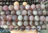 LSBS401 15 inches 14mm round madagascar rose quartz gemstone beads wholesale