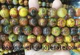 LSBS407 15 inches 16mm round colorful pietersite gemstone beads wholesale