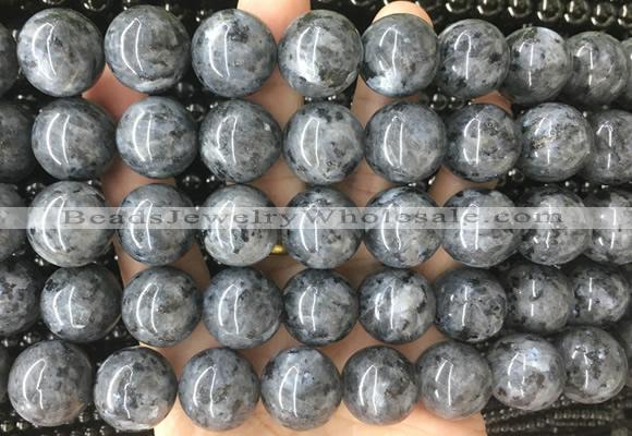 LSBS409 15 inches 18mm round black labradorite gemstone beads wholesale