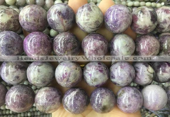 LSBS413 15 inches 22mm round lilac jasper gemstone beads wholesale