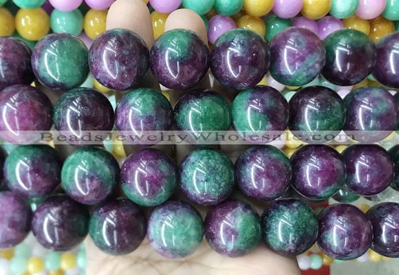 LSBS454 15 inches 20mm round candy jade gemstone beads wholesale