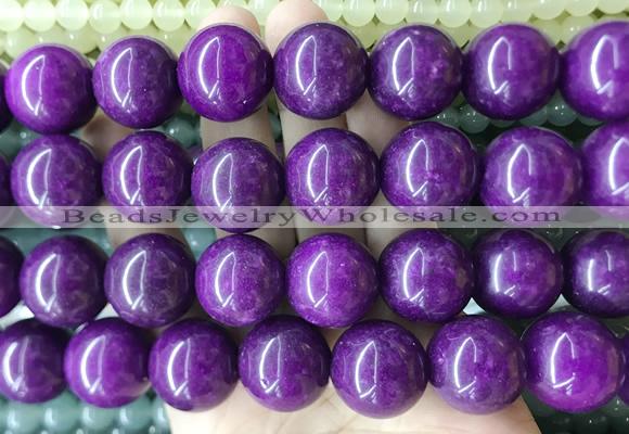 LSBS458 15 inches 20mm round candy jade gemstone beads wholesale