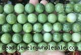 LSBS461 15 inches 16mm round china jade gemstone beads wholesale LSBS461 15 inches 16mm round china jade gemstone beads wholesale