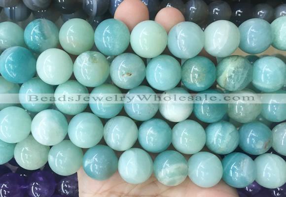 LSBS463 15 inches 16mm round amazonite gemstone beads wholesale