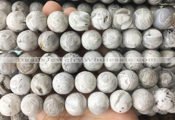 LSBS468 15 inches 16mm round agate gemstone beads wholesale