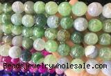 LSBS551 15 inches 16mm faceted round agate gemstone beads wholesale