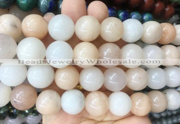 LSBS56 15 inches 16mm round pink aventurine gemstone beads wholesale