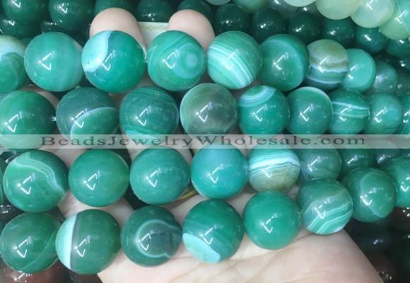 LSBS561 15 inches 18mm round agate gemstone beads wholesale