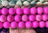 LSBS658 15 inches 20mm round howlite turquoise gemstone beads wholesale
