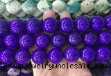 LSBS664 15 inches 20mm round howlite turquoise gemstone beads wholesale