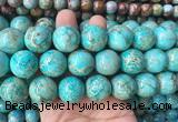LSBS668 15 inches 20mm round sea sediment jasper gemstone beads wholesale