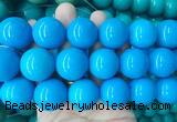 LSBS696 15 inches 22mm round howlite turquoise gemstone beads wholesale
