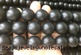 LSBS705 15 inches 20mm round matte black agate gemstone beads wholesale LSBS705 15 inches 20mm round matte black agate gemstone beads wholesale