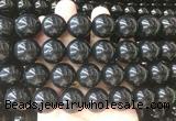 LSBS708 15 inches 18mm round black agate gemstone beads wholesale LSBS708 15 inches 18mm round black agate gemstone beads wholesale