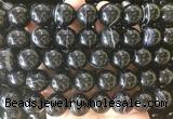 LSBS711 15 inches 16mm round banded black agate gemstone beads wholesale LSBS711 15 inches 16mm round banded black agate gemstone beads wholesale