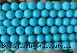LSBS732 15 inches 14mm round howlite turquoise gemstone beads wholesale