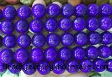 LSBS755 15 inches 16mm round howlite turquoise gemstone beads wholesale
