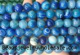 LSBS767 15 inches 14mm round agate gemstone beads wholesale