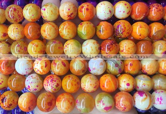 LSBS779 15 inches 14mm round agate gemstone beads wholesale
