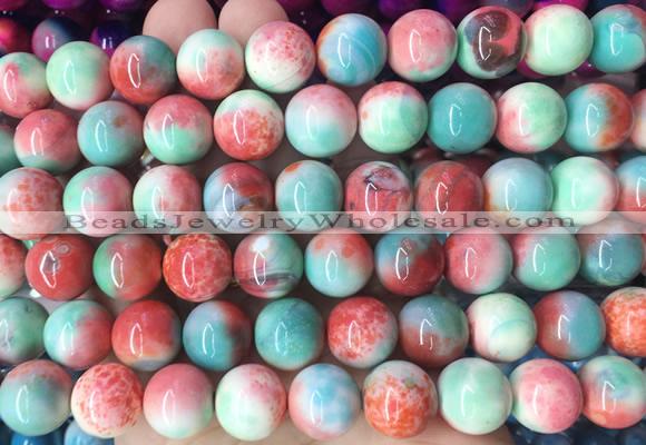 LSBS799 15 inches 14mm round agate gemstone beads wholesale
