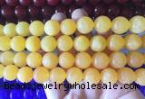 LSBS817 15 inches 14mm round candy jade gemstone beads wholesale