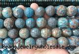 LSBS848 15 inches 18mm faceted round patterned agate gemstone beads wholesale