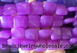 LSBS886 15 inches 20mm square candy jade gemstone beads wholesale