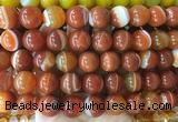 LSBS893 15 inches 16mm round banded agate gemstone beads wholesale