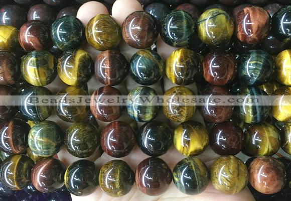 LSBS903 15 inches 16mm round tiger eye gemstone beads wholesale