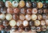 LSBS907 15 inches 16mm round red gum flower crystal gemstone beads wholesale