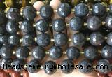 LSBS937 15 inches 16mm faceted round Brecciated jasper gemstone beads wholesale