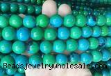 LSBS983 15 inches 14mm round synthetic chrysocolla gemstone beads wholesale LSBS983 15 inches 14mm round synthetic chrysocolla gemstone beads wholesale