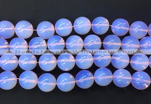LSBS988 15 inches 16mm round pink opalite gemstone beads wholesale