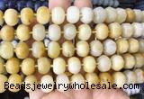 MEBS05 15 inches 8*12mm pumpkin yellow jade beads wholesale