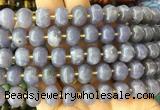 MEBS08 15 inches 8*12mm pumpkin lepidolite beads wholesale