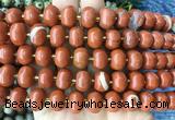 MEBS09 15 inches 8*12mm pumpkin red jasper beads wholesale