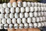 MEBS15 15 inches 8*12mm pumpkin white howlite beads wholesale