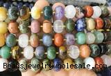 MEBS23 15 inches 8*12mm pumpkin colorful gemstone beads wholesale