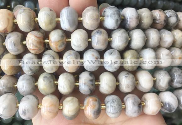 MEBS28 15 inches 8*12mm pumpkin crazy lace agate beads wholesale