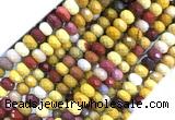 MKBS01 15 inches 4*6mm faceted rondelle mookaite gemstone beads