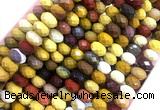 MKBS03 15 inches 6*10mm faceted rondelle mookaite gemstone beads